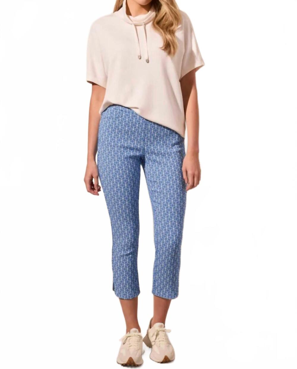 NEW TRIBAL women's pull-on capri pants in riviera
